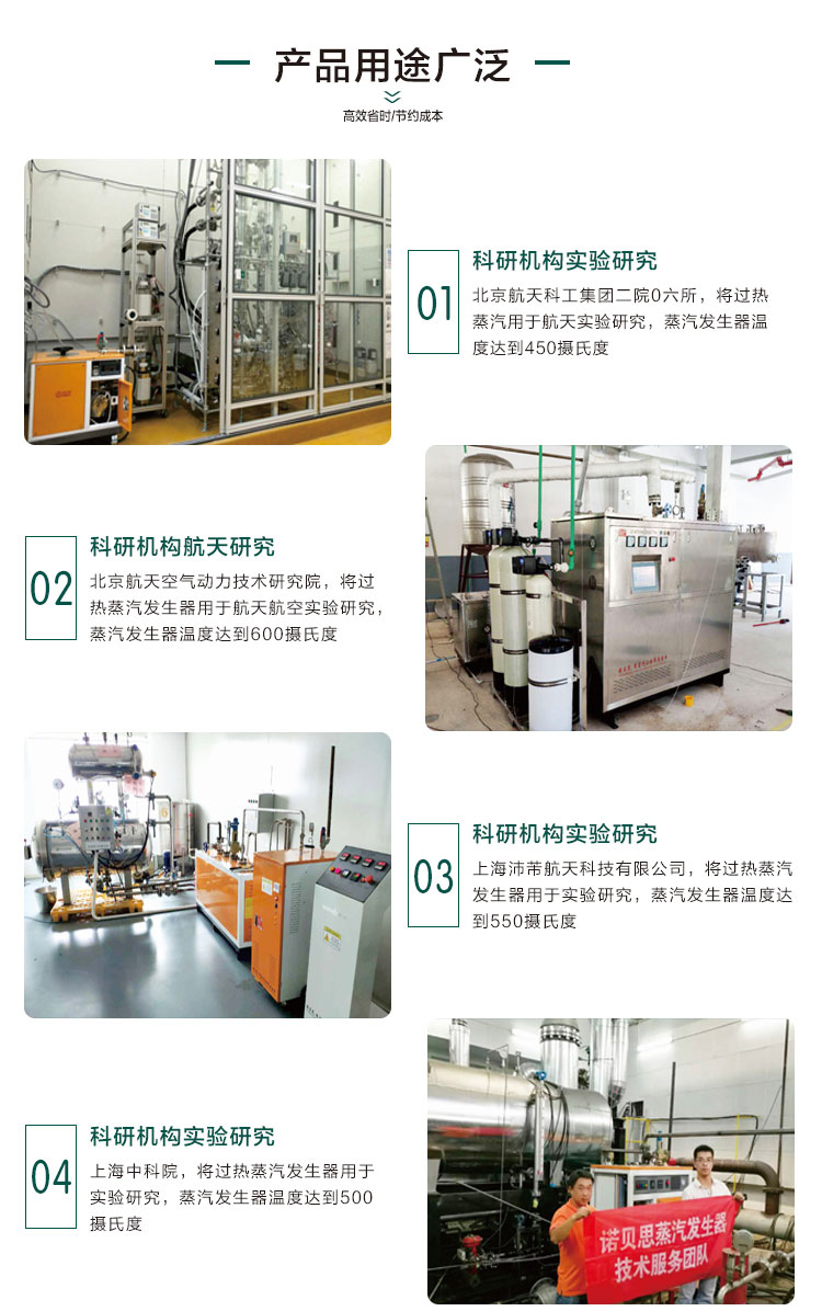 300℃定制高温过热蒸汽发生器产品用途